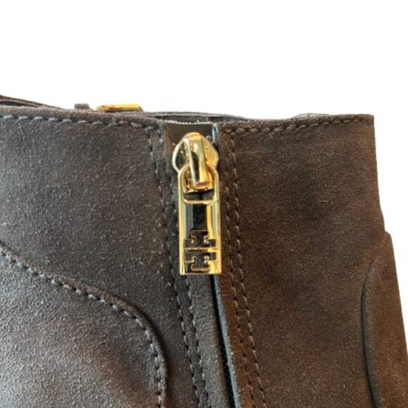 TORY BURCH Milan Suede Wedge Bootie - NWOT - Picture 8 of 11